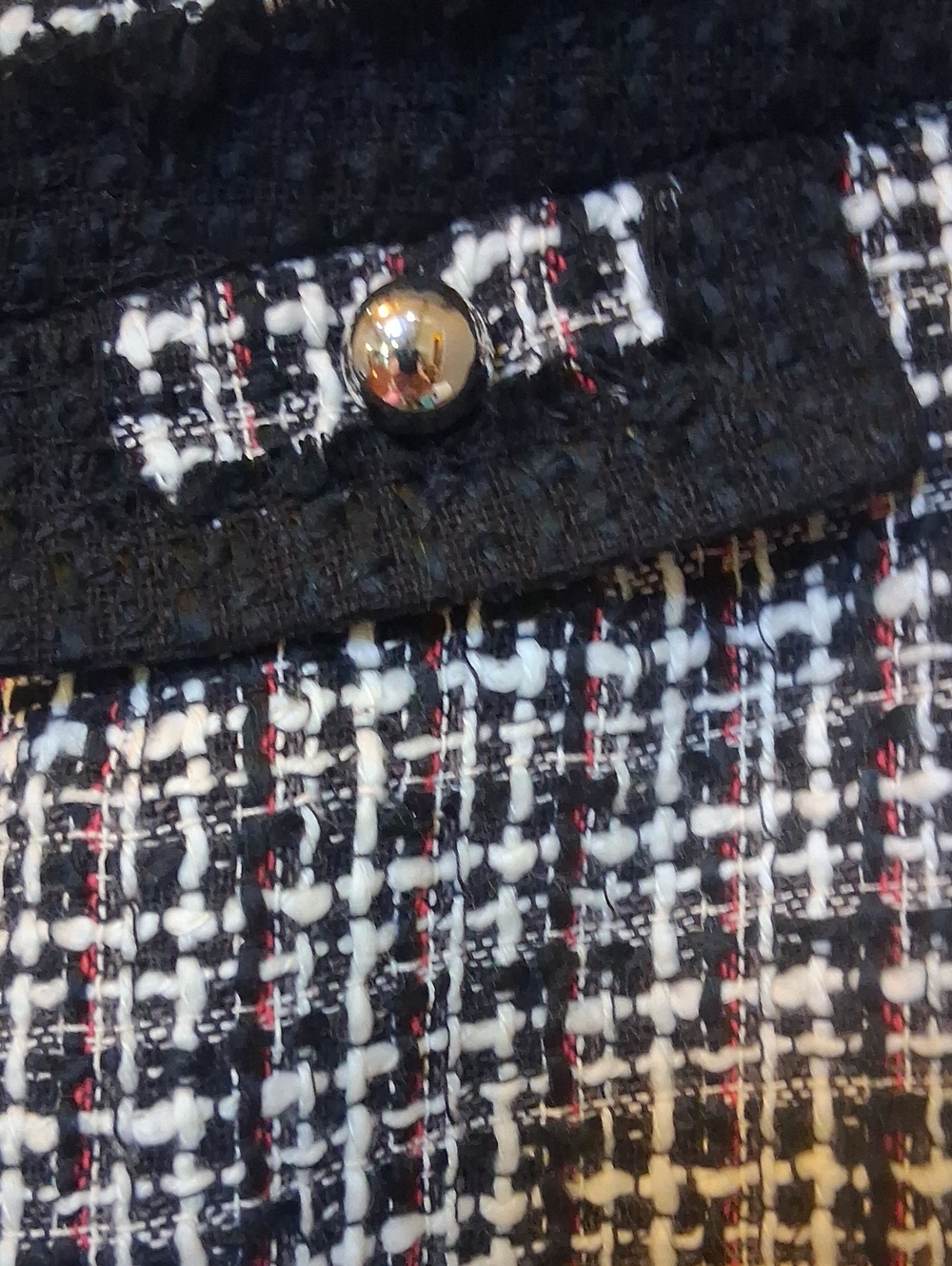 White House Black Market Tweed Skirt Size 6 - Picture 2 of 6